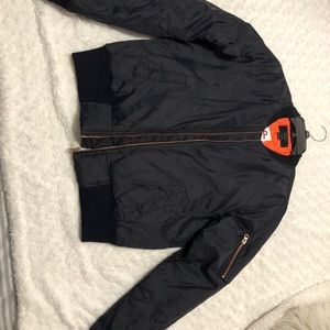 Women’s IRIS Black Bomber Jacket Size: L